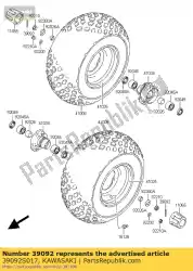 Ici, vous pouvez commander le épingle à cheveux ksf50a6f auprès de Kawasaki , avec le numéro de pièce 39092S017:
