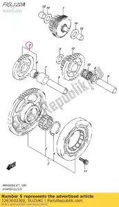 Suzuki 1263002J00 comp. engrenagem, começar - Lado inferior