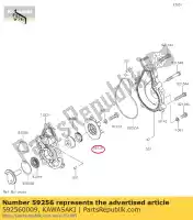 592560009, Kawasaki, waaier er650c9f kawasaki  er-6f er-6n kle klz vulcan 650 1000 2009 2010 2011 2012 2013 2014 2015 2016 2017 2018 2019 2020 2021, Nieuw