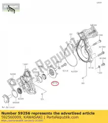 Here you can order the impeller er650c9f from Kawasaki, with part number 592560009: