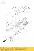 43DE47520000, Yamaha, pijp, uitlaat yamaha yfm 90 2009 2010 2011 2012 2013, Nieuw