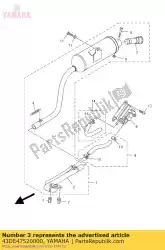 Qui puoi ordinare tubo, uscita da Yamaha , con numero parte 43DE47520000: