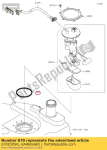 kawasaki 670E5090 o pier?cie? kvf750d8f - Dół