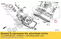 12320MGE030, Honda, komplet ok?adek., rr. g?owica cylindra honda  vfr 1200 2010 2011 2012 2013 2017, Nowy