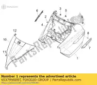 65379900BT, Piaggio Group, voorste schild piaggio x 125 250 300 2008 2009, Nieuw