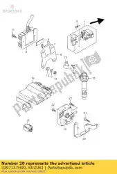 Here you can order the holder,actuator from Suzuki, with part number 3397137H00: