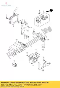 suzuki 3397137H00 support, actionneur - La partie au fond