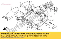 Ici, vous pouvez commander le capot, centre inférieur * r158p auprès de Honda , avec le numéro de pièce 77212MZ7000ZC: