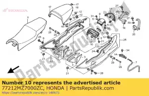 Honda 77212MZ7000ZC capot, centre inférieur * r158p - La partie au fond