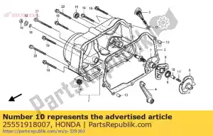 Honda 25551918007 through, oil - Bottom side