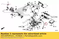 30530MJPG51, Honda, bobine comp., allumage(l.) honda  1000 2017, Nouveau