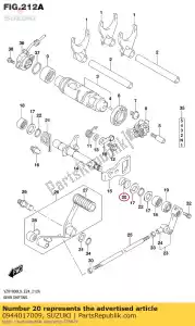 Suzuki 0944017009 spring - Bottom side