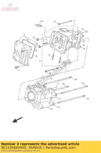 yamaha 901530680400 vis, hexagonale - La partie au fond