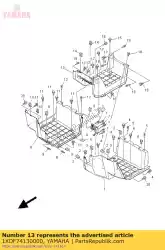 Qui puoi ordinare copertura, poggiapiedi da Yamaha , con numero parte 1XDF74130000: