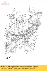 Here you can order the plate, footrest from Yamaha, with part number 1HX274150000: