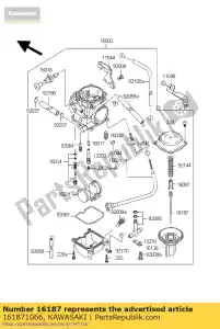 kawasaki 161871066 needle-jet,n5av klx250-j2 - Bottom side