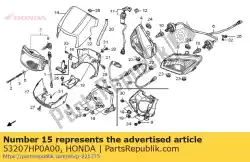 Here you can order the stay, meter cover from Honda, with part number 53207HP0A00: