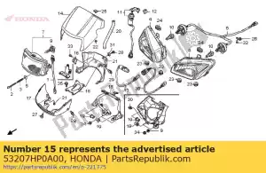 Honda 53207HP0A00 stay, meter cover - Bottom side