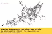 50100KAY620ZB, Honda, composizione corporea * rp123 * honda nx transcity  nx125 125 , Nuovo