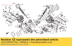 Qui puoi ordinare guarnizione, camera galleggiante da Honda , con numero parte 16163MAH750: