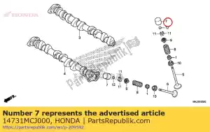 honda 14731MCJ000 poussoir, valve - La partie au fond