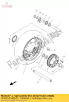 2PW2533810P0, Yamaha, ruota fusa, posteriore yamaha xp 500 2015, Nuovo