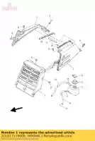 2GU217119000, Yamaha, deksel, zijkant 1 yamaha yfz 350 2001 2007 2008, Nieuw