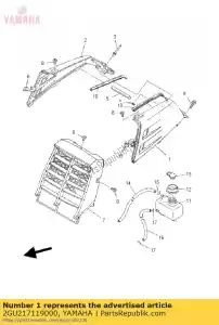 yamaha 2GU217119000 deksel, zijkant 1 - Onderkant