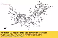 90105GBB000, Honda, bolt, flange, 10x325 honda cbr 600 1999 2000 2001 2002 2003 2004 2005 2006 2007, New