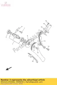 yamaha 932101145300 o-ring (4g0) - Lado inferior