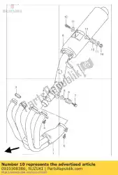 Here you can order the bolt from Suzuki, with part number 0910308386: