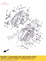 3SHE51110000, Yamaha, basamento 1 yamaha tdr 125, Nuovo