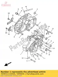 Here you can order the crankcase 1 from Yamaha, with part number 3SHE51110000: