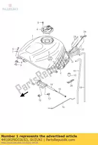 Suzuki 4410029GC0LS3 réservoir, carburant - La partie au fond