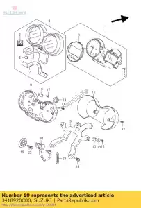 suzuki 3418920C00 coussin, tachome - La partie au fond