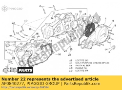 Aprilia AP0840277, Tampão de drenagem magnético m18x1,5, OEM: Aprilia AP0840277