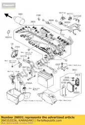 Ici, vous pouvez commander le harnais, principal vn1600-b1h auprès de Kawasaki , avec le numéro de pièce 260310226: