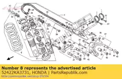 Here you can order the no description available at the moment from Honda, with part number 52422KA3731: