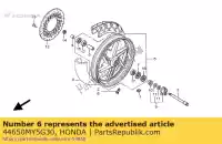 44650MY5G30, Honda, sub assy ruota., fr. honda cb 500 1998 1999, Nuovo