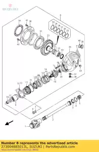 suzuki 273004885013L gear & case set - Bottom side