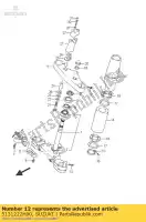 5131222H00, Suzuki, boulon suzuki c vlr 1800 2008 2009 2010 2011, Nouveau