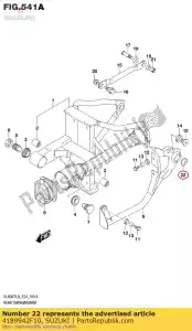 Suzuki 4189942F10 cappuccio, perno del telaio - Il fondo