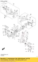 4352120K00, Suzuki, bracket,footrest,l suzuki gw250raz gw250ra 250 , New