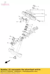 Ici, vous pouvez commander le assiette auprès de Yamaha , avec le numéro de pièce B33237740000: