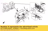 81370MCA000, Honda, dekking, l. zadeltasvanger honda gl goldwing a  gold wing deluxe abs 8a gl1800a gl1800 airbag 1800 , Nieuw