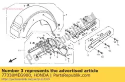 Qui puoi ordinare rotaia, r. Afferrare da Honda , con numero parte 77330MEG900: