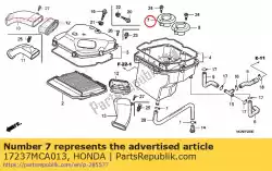 Here you can order the funnel, r. Air from Honda, with part number 17237MCA013: