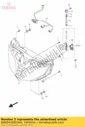 Qui puoi ordinare faro anteriore da Yamaha , con numero parte B888430B0000: