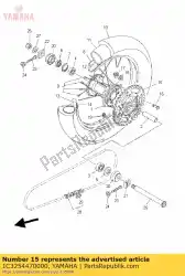 Tutaj możesz zamówić z? Batka nap? Dzana (47t) od Yamaha , z numerem części 1C3254470000: