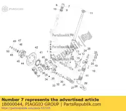 Ici, vous pouvez commander le collier auprès de Piaggio Group , avec le numéro de pièce 1B000044: